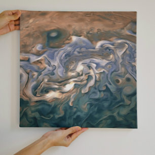 Blue and Calm Seashore Abstract Art Canvas Print