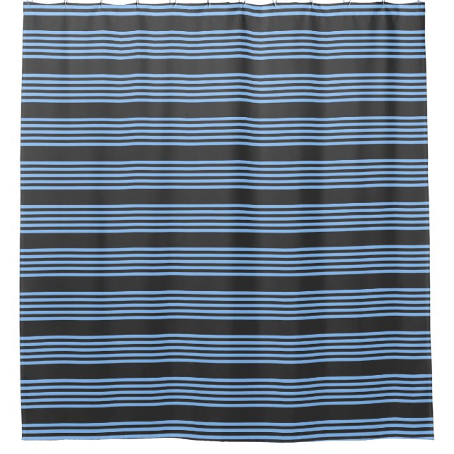 Blue and charcoal five stripe pattern (Front)