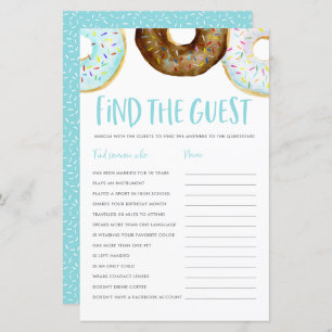 Blue and Chocolate Doughnuts Find the Guest Game