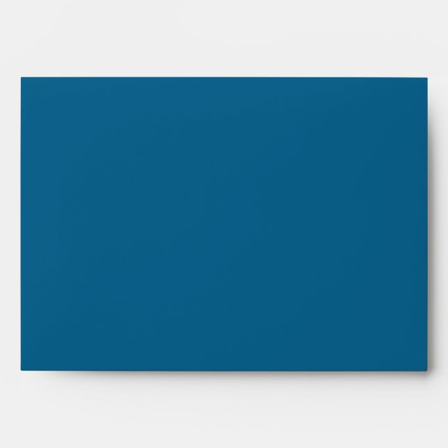 Blue and Cream Customizable Invitation Envelope (Front)