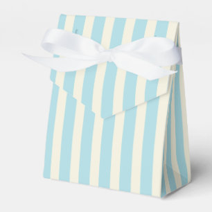 Blue and Cream Striped Favour Box