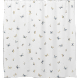 Blue and Crème Butterflies Charming Garden Fauna