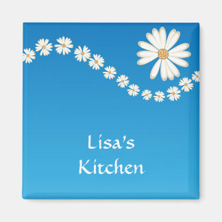 Blue and Daisy Magnet