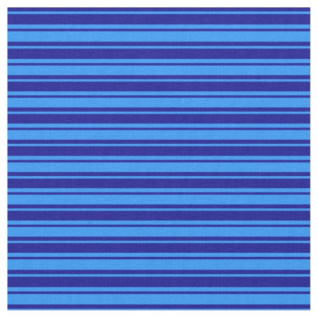 Blue and Dark Blue Stripes/Lines Pattern Fabric (Close Up)