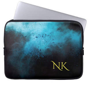  blue and dark Laptop case