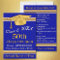 Blue and Gold 50th Class Reunion Invitations