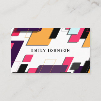 Blue and Gold Black Design Business Card