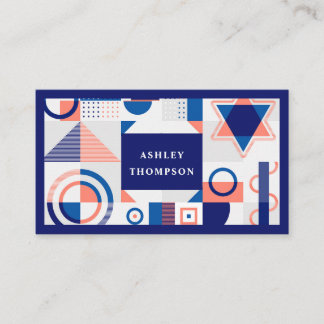 Blue and Gold Black Design Business Card