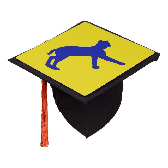 Blue and Gold Bobcat cap topper (Angled)