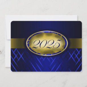 Blue and Gold Class of 2025 Invitation