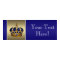 Blue and Gold Crown Prince Baby Shower Banner