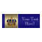 Blue and Gold Crown Prince Baby Shower Banner