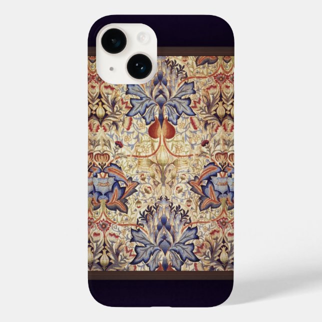 Blue And Gold Flowers  Case-Mate iPhone Case (Back)