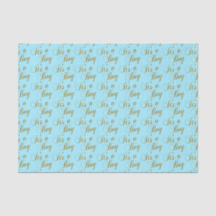 Blue and Gold It's a Boy Baby Tissue Paper