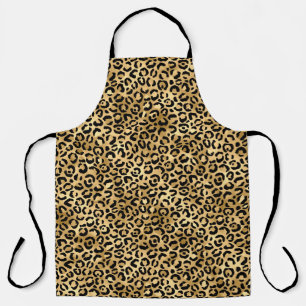 Blue and Gold Leopard Series Design 2  Apron