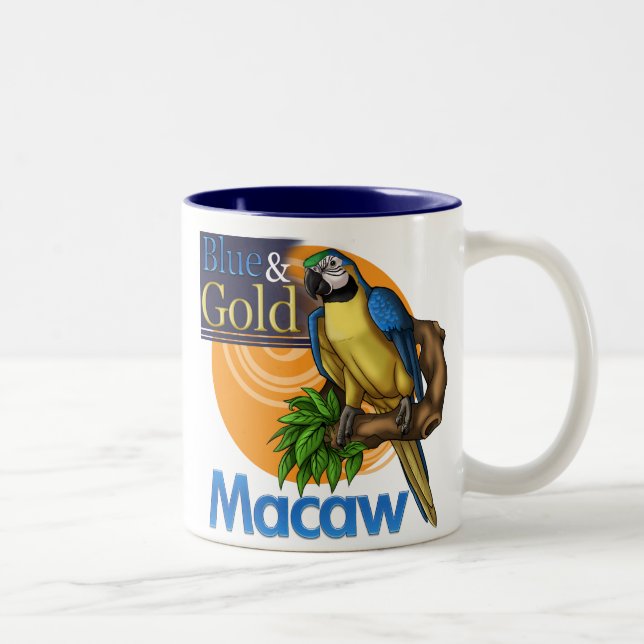 Blue and Gold Macaw Mug (Right)