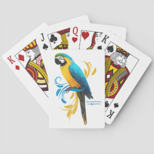 Blue and Gold Macaw Playing Cards