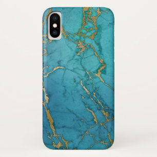 Blue and Gold Marble Elegant Modern Print Case-Mate iPhone Case