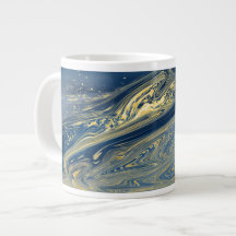 Blue and gold metallic Specialty Mug