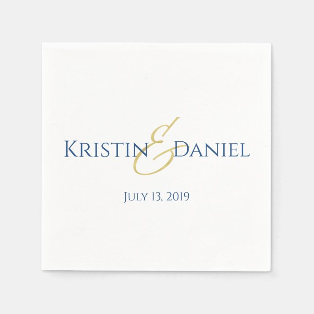 Blue and Gold Napkins (Front)