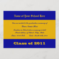 Blue and Gold School Colours