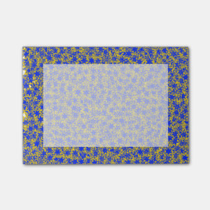 Blue and Gold Star Team Spirit Sports Colours Post-it Notes