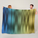Blue and Gold Stripe Fleece Blanket<br><div class="desc">All Occasion themed items designed by Umua. Printed and shipped by Zazzle or their partners.</div>