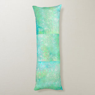 Blue and Green Abstract Art Body Pillow