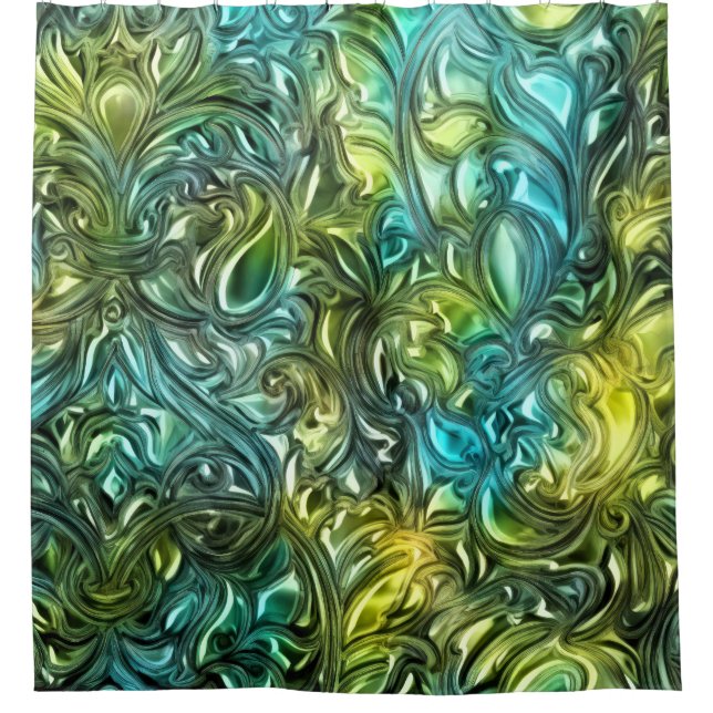 Blue and Green Abstract Design (Front)