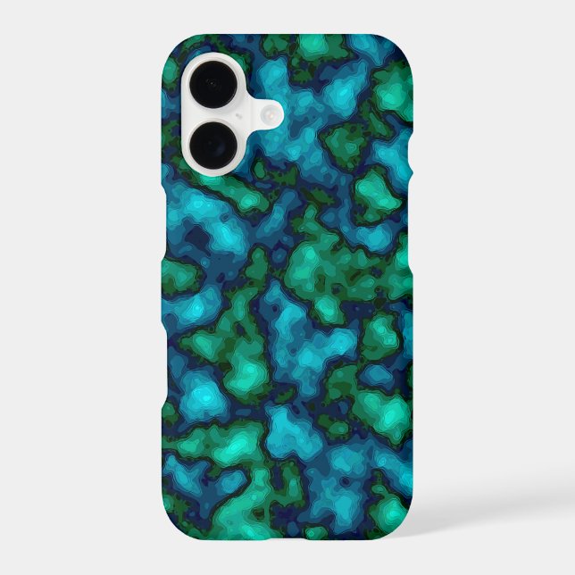 Blue and Green Abstract Pattern (Back)
