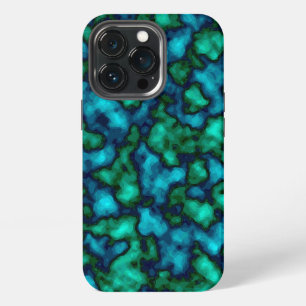 Blue and Green Abstract Pattern  iPhone 13 Pro Case