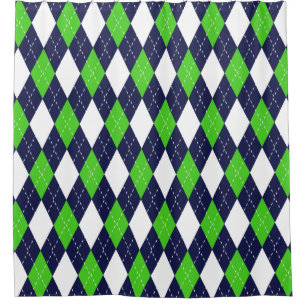 Blue and Green Argyle Pattern