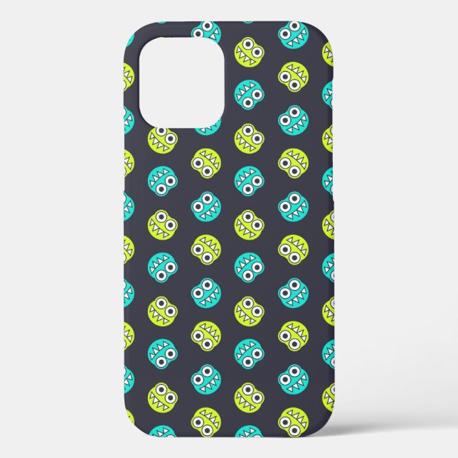Blue And Green Bugs Pattern Case-Mate iPhone Case (Back)