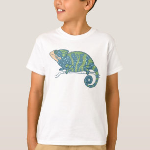 Blue and Green Chameleon T-Shirt