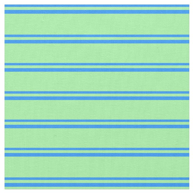 Blue and Green Coloured Lines Fabric (Close Up)