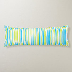 Blue and green colours simple Stripes Pattern Body Pillow