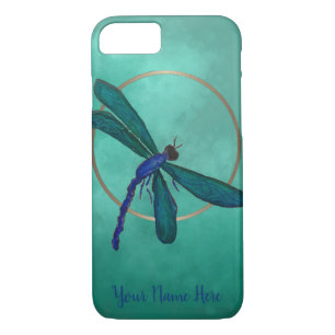 Blue and Green Dragonfly Case-Mate iPhone Case