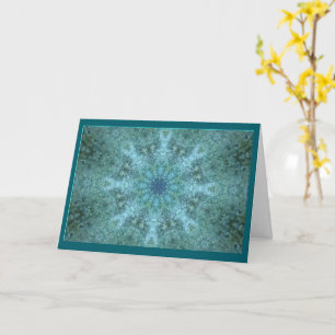 Blue and Green Fantasy Greeting Card