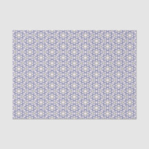 Blue and Green Floral Pattern Tissue Paper