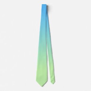 Blue and Green Gradient Tie