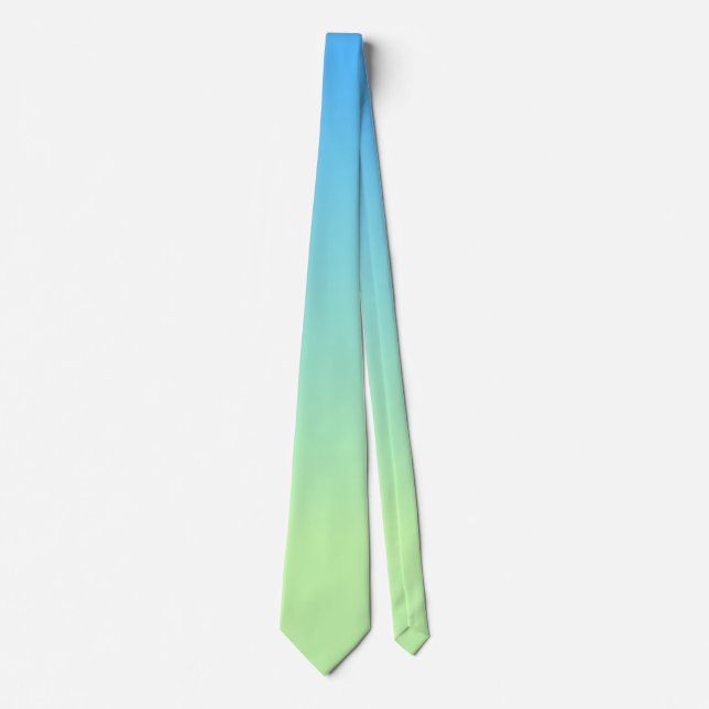 Blue and Green Gradient Tie (Front)