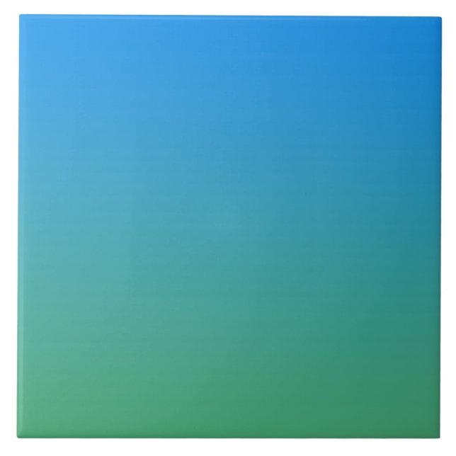 Blue And Green Gradient Tile (Front)