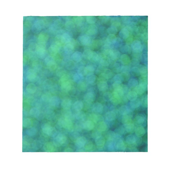 Blue and Green Lights Notepad (Front)