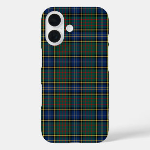 Blue and Green MacMillan Clan Modern Hunting Plaid iPhone 16 Case