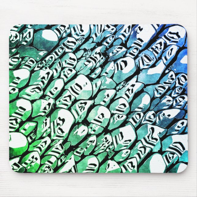 Blue and Green Mouse Pad (Front)