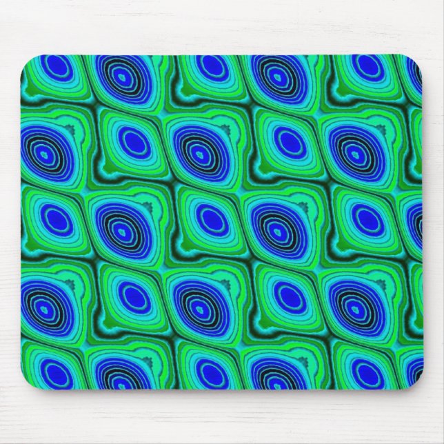 blue and green mouse pad (Front)