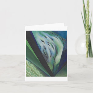 Blue and Green Music by Georgia O'Keeffe,  Card