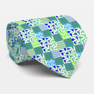 Blue and Green Pickleball Courts, Paddles, & Balls Tie