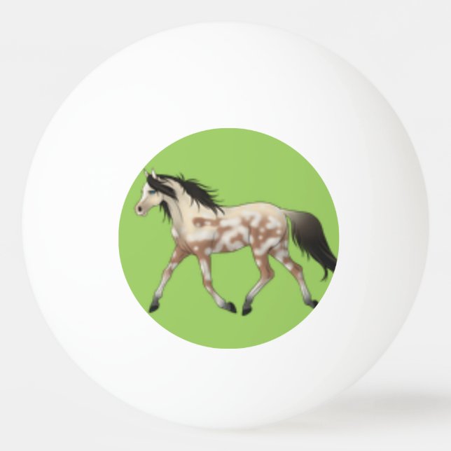 Blue and Green Pony Pong Ball (Back)