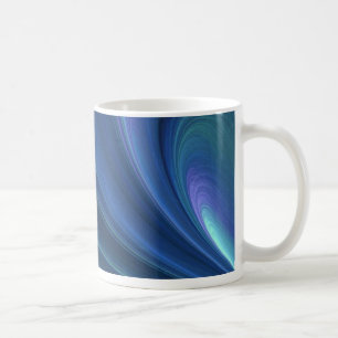 Blue And Green Soft Sand Waves Coffee Mug